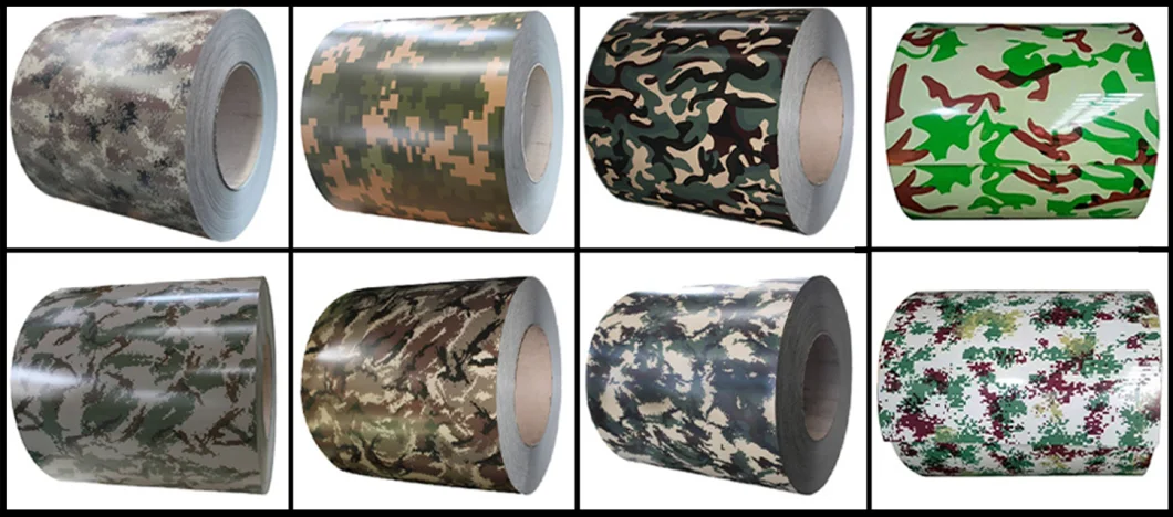 Prepainted Camouflage PCM Metal Prepainted Camouflage Pattern Steel Coil